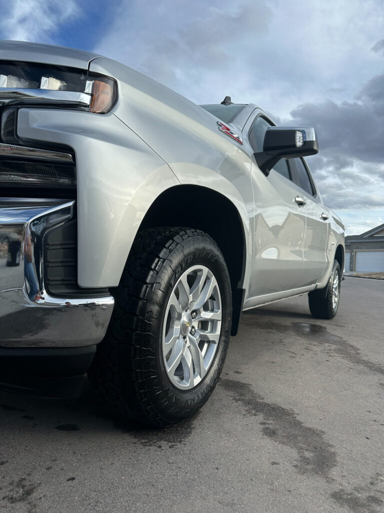 chrome areas of truck shine like new after detailing Legacy Auto Clinic Castle Rock 