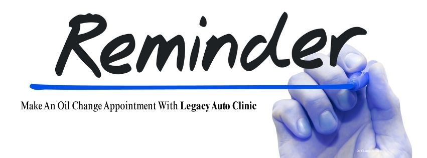 reminder image Legacy Auto Clinic Castle Rock 